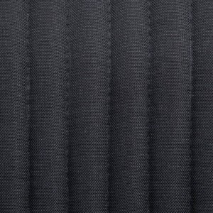 Cadeiras de jantar 2 pcs tecido preto H