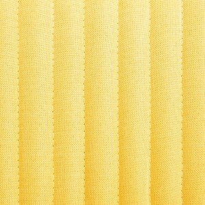 Cadeiras de jantar 2 pcs tecido amarelo H