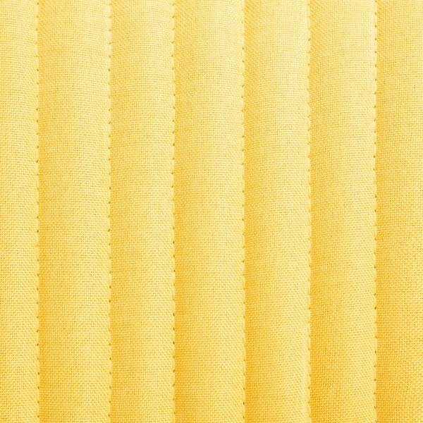 Cadeiras de jantar 2 pcs tecido amarelo M 2