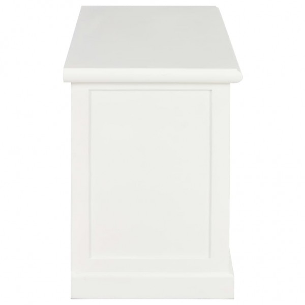 Mueble para el televisor de madera blanco 90x30x40 cm M 4