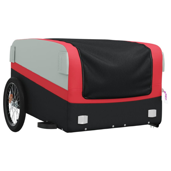 Reboque para bicicleta 45 kg ferro preto e vermelho M 4