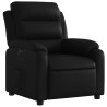 Sillón reclinable eléctrico de cuero sintético negro 3