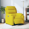 Sillón reclinable eléctrico de terciopelo amarillo 1