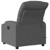 Sillón reclinable de masaje eléctrico tela gris oscuro 4