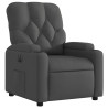 Sillón reclinable eléctrico de tela gris oscuro 3