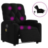 Sillón reclinable de masaje eléctrico tela negro 2