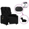 Sillón reclinable de masaje eléctrico tela negro 5