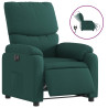 Sillón reclinable eléctrico tela verde oscuro 2