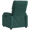 Sillón reclinable eléctrico tela verde oscuro 4