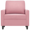 Sillón de terciopelo rosa 60 cm 3
