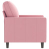 Sillón de terciopelo rosa 60 cm 4