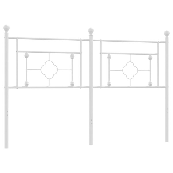 Cabecero de metal blanco 150 cm M 2