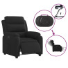 Sillón reclinable eléctrico de tela negro 5