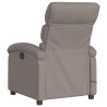 Sillón reclinable de masaje eléctrico tela gris taupe 4