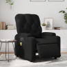 Sillón de masaje reclinable eléctrico cuero sintético negro 1