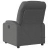 Sillón reclinable de masaje eléctrico tela gris oscuro 4
