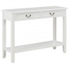 Mesa consola 110x35x80 cm madeira branco 1