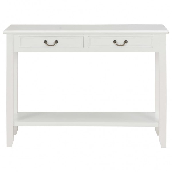 Mesa consola 110x35x80 cm madeira branco M 3