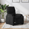 Sillón reclinable eléctrico de tela negro 1