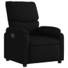 Sillón reclinable eléctrico de tela negro 3