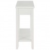 Mesa consola 110x35x80 cm madeira branco 5