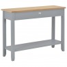 Mesa consola de madera gris 110x35x80 cm 4
