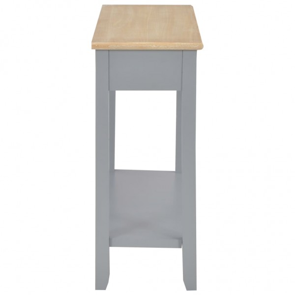 Mesa consola de madera gris 110x35x80 cm M 5