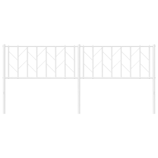 Cabeceira de cama 193 cm metal branco M 4