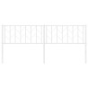 Cabeceira de cama 193 cm metal branco 4
