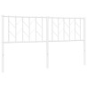 Cabeceira de cama 160 cm metal branco 2