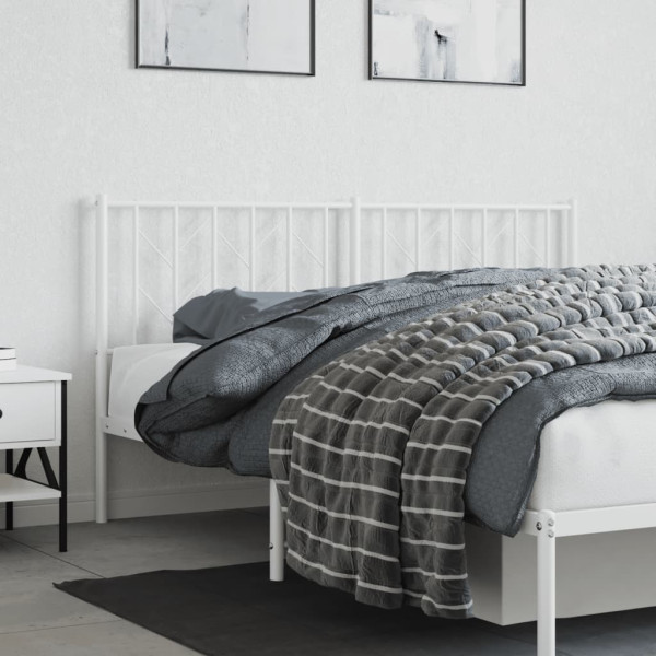 Cabeceira de cama 160 cm metal branco M 3