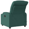 Sillón de masaje reclinable de tela verde oscuro 4
