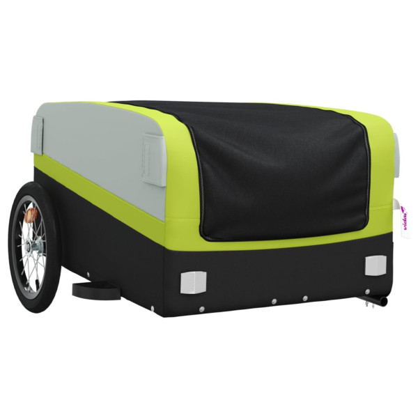 Remolque para bicicleta hierro negro y verde 45 kg M 4