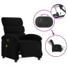 Sillón reclinable de masaje eléctrico tela negro 5