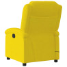 Sillón reclinable de masaje eléctrico terciopelo amarillo 4
