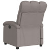 Sillón reclinable de masaje eléctrico tela gris taupe 4