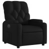 Sillón reclinable eléctrico de cuero sintético negro 3
