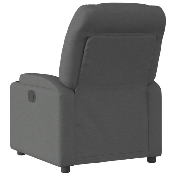 Sillón reclinable eléctrico de tela gris oscuro M 4