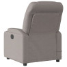 Sillón reclinable de masaje eléctrico tela gris taupe 4