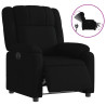 Sillón reclinable eléctrico de tela negro 2