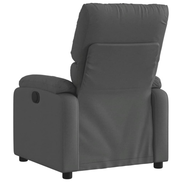 Sillón reclinable eléctrico de tela gris oscuro M 4