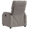 Sillón reclinable de masaje eléctrico tela gris taupe 4