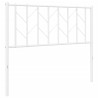 Cabeceira de cama 100 cm metal branco 2