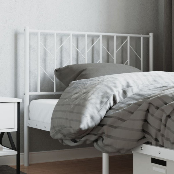 Cabeceira de cama 100 cm metal branco M 3