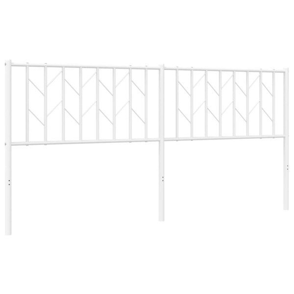 Cabeceira de cama 180 cm metal branco M 2