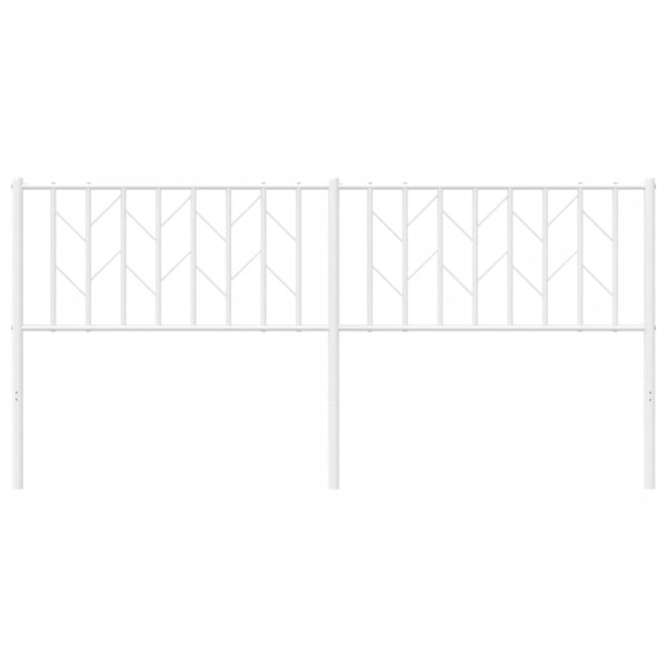 Cabecero de metal blanco 180 cm M 4