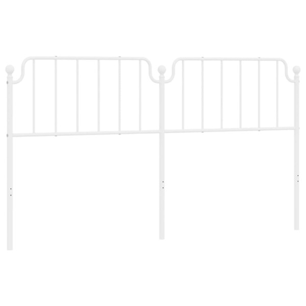 Cabeceira de cama 180 cm metal branco M 2