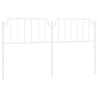 Cabeceira de cama 180 cm metal branco 2