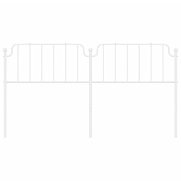 Cabeceira de cama 180 cm metal branco M 3