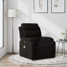 Sillón de masaje reclinable de terciopelo negro 1